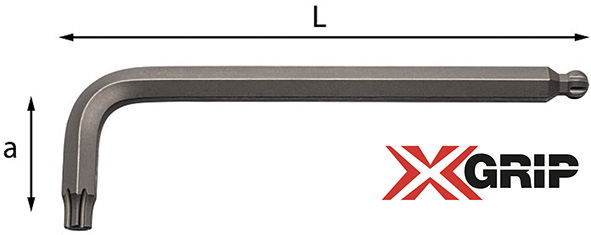CHIAVI MASCHIO ESAGONALE T.SFERICA USAG XGRIP 280X