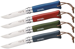 COLTELLI OPINEL VRI LACCIO N.8 MANICI COLORATI    