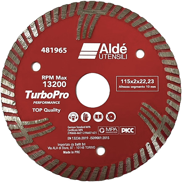 DISCHI DIAMANTATI ALDE' TURBO PRO 115             