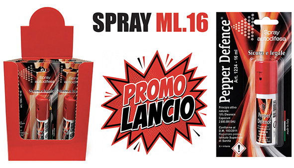 SPRAY ANTIAGGRESSIONE PEPPER DEFENCE ML.16        