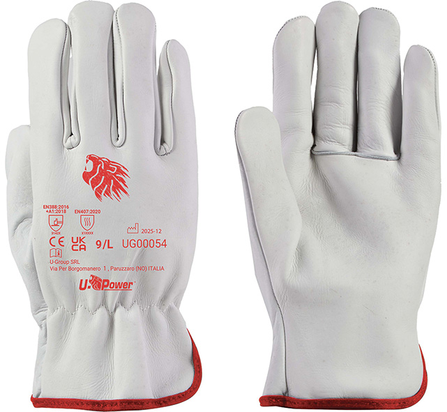 GUANTI UPOWER PELLE FIORE BOVINO MOD.CORE         