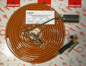 KIT CANNELLO GAS CON TUBO GPL ARANCIO EN559       