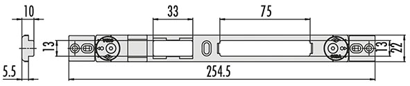 CONTROPIASTRA CISA REGOLABILE ART.06463.82        