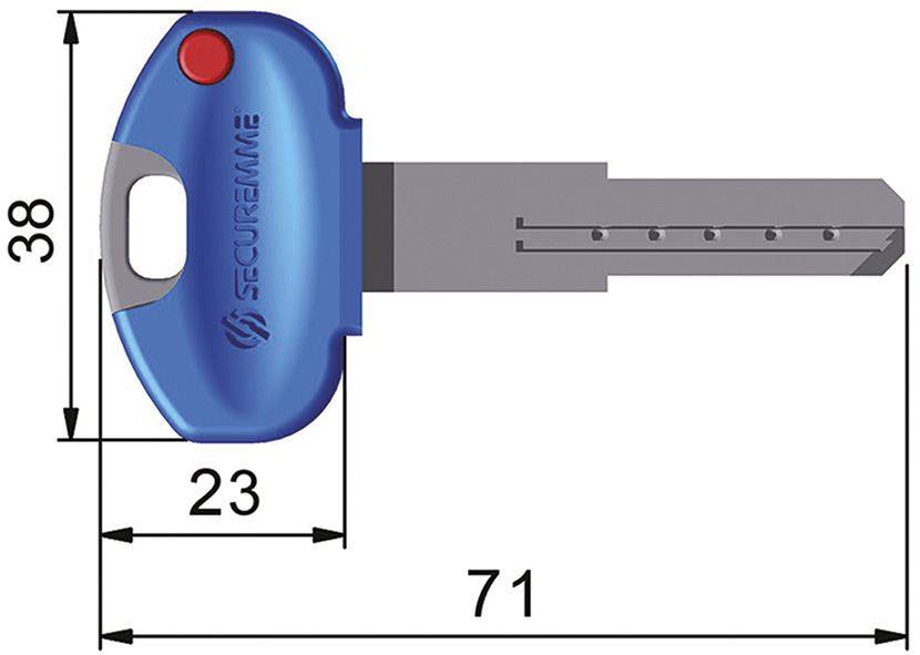 CHIAVI PUNZONATE SECUREMME K1 CK1                 