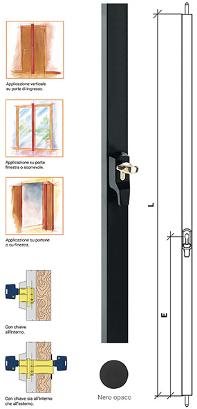 MINISBARRE VERTICALI MUL-T-LOCK SERIE EMA         